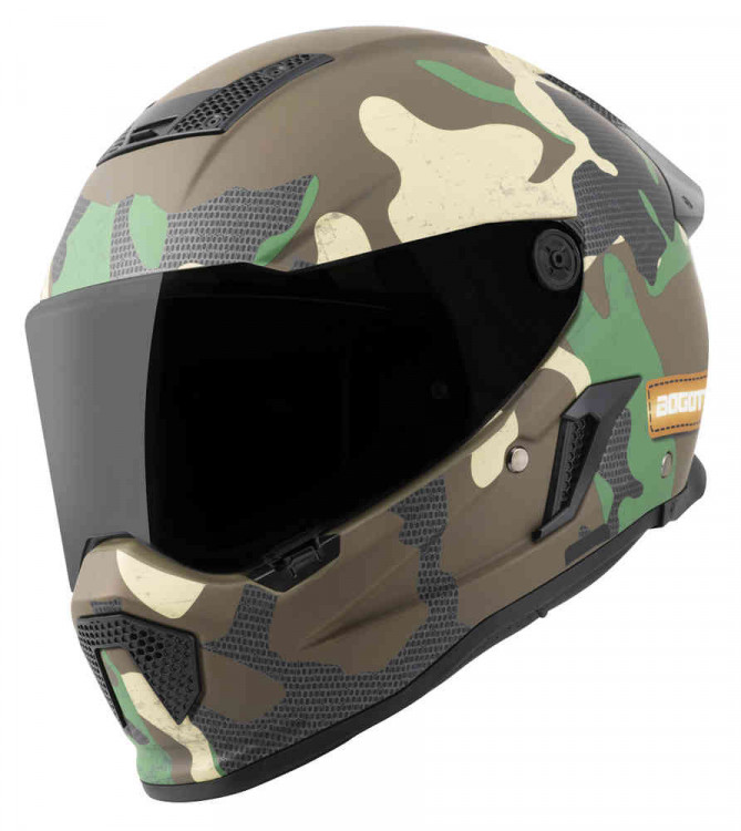 Мотошлем интеграл Bogotto Rapto Camo Матовый зеленый BGT-17-MH-023-60-XS
