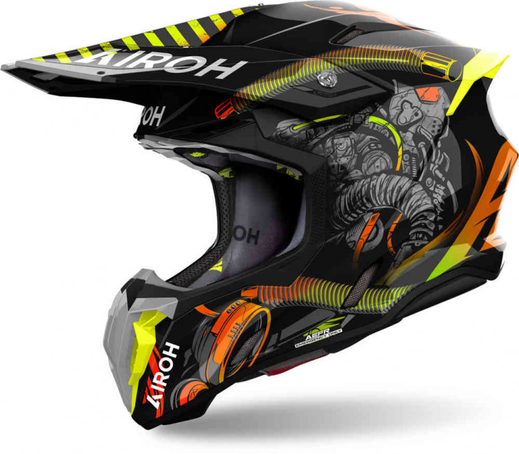 Мотошлем для мотокросса и эндуро Airoh Twist 3 Toxic  TW3T35XS
