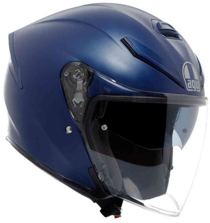 Мотошлем открытый AGV K5 Jet Evo Mono Синий 184A5002-004-XS