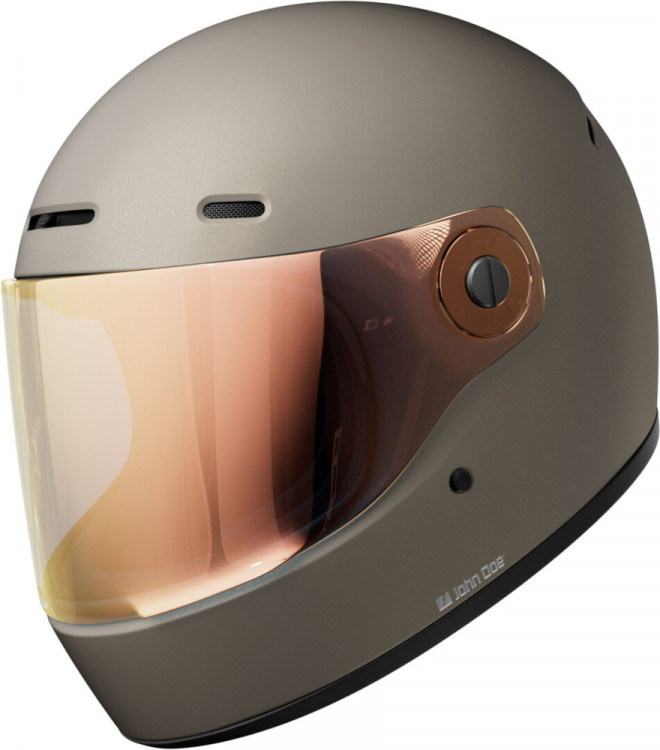 Мотошлем интеграл John Doe JD/One Матовый титановый JH1002-XS