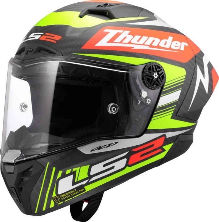 Мотошлем интеграл LS2 FF805 Thunder GP Black Replica Carbon  168059931XS