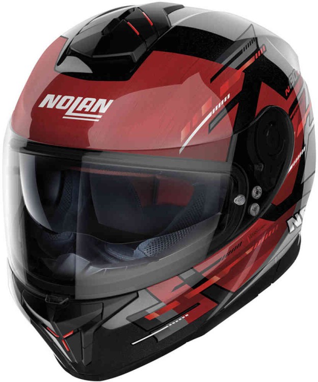 Мотошлем интеграл Nolan N80-8 Meteor N-Com Черный/Красный N880005880687