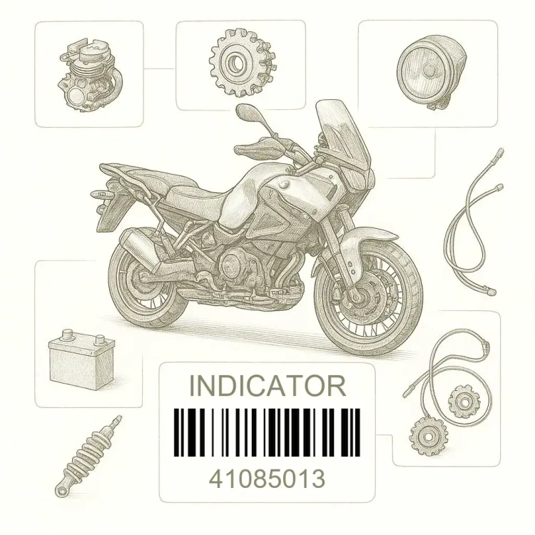 41085013 INDICATOR,FR BK SHOE, Kawasaki Номер детали 41085013