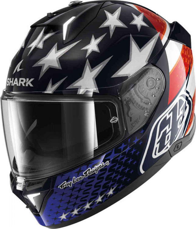 Мотошлем интеграл Shark Skwal i3 US Flag чёрный/белый/красный/синий HE0830E-BRW-XS