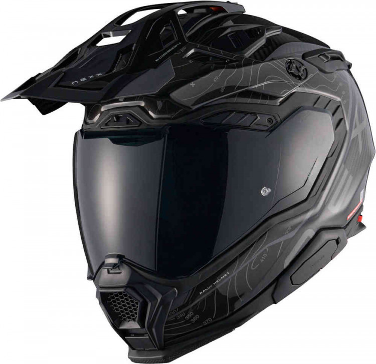 Мотошлем для мотокросса и эндуро Nexx X.WED 3 Furka Carbon Черный/Серый 01XE323487066XXS