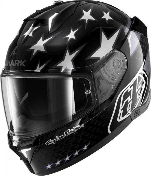 Мотошлем интеграл Shark Skwal i3 US Flag Черный/Серый HE0830E-KAA-XS