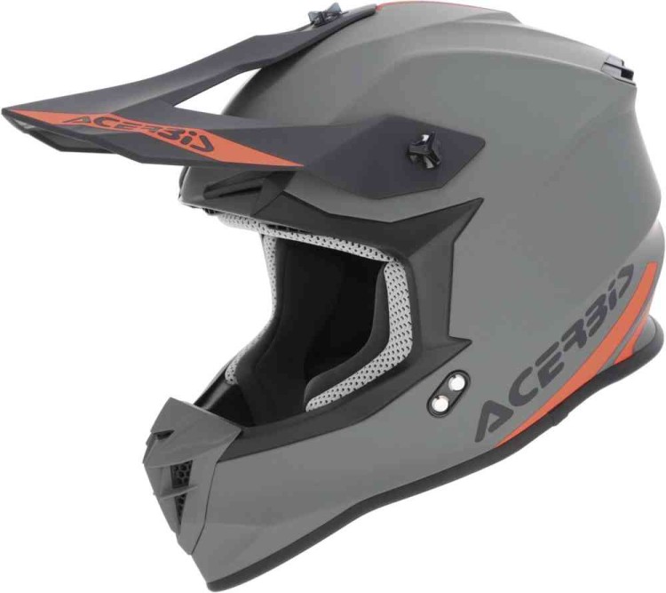 Мотошлем для мотокросса и эндуро Acerbis Linear Solid Матовый серый 0025873.070.061