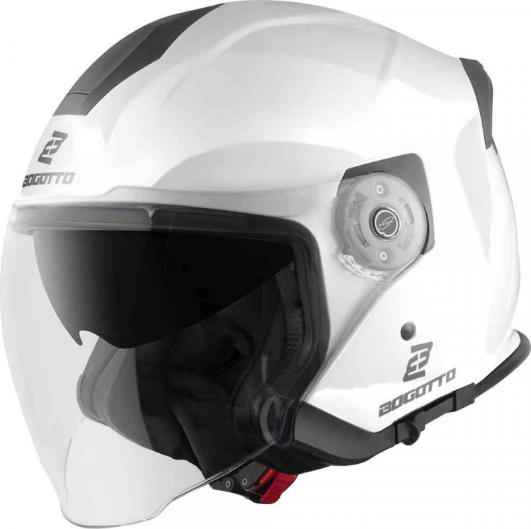 Мотошлем открытый Bogotto H586 Solid Белый BGT-05-MH-088-20-L