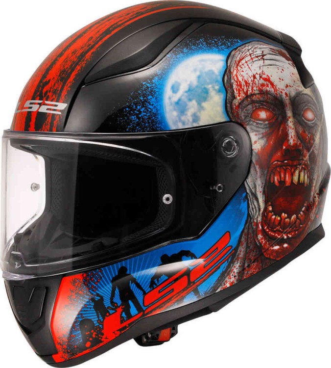 Мотошлем интеграл LS2 FF353 Rapid II Zombie