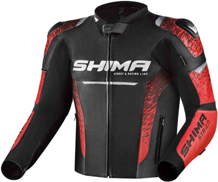 Мотокуртка кожаная мужская SHIMA STR 2.0