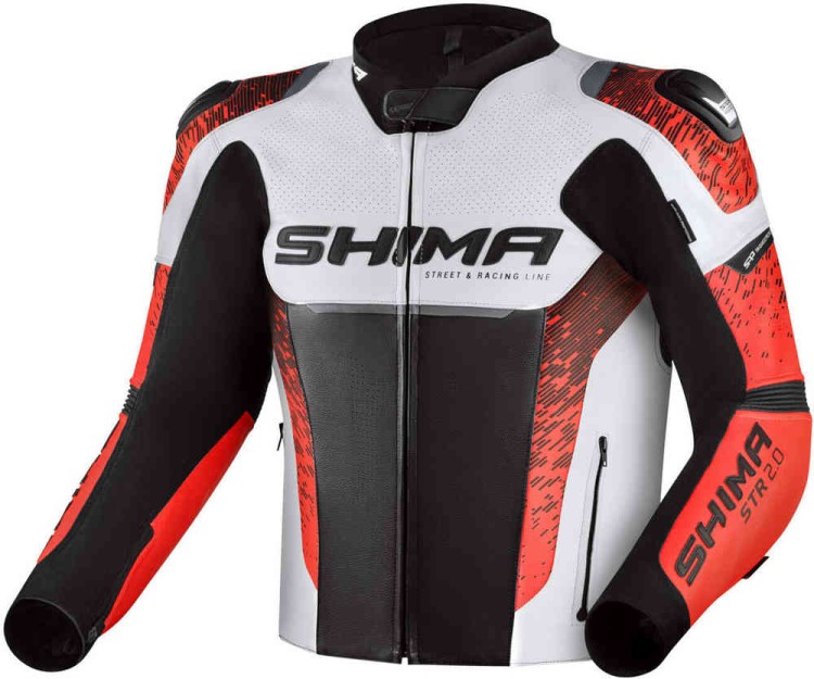 Мотокуртка кожаная мужская SHIMA STR 2.0