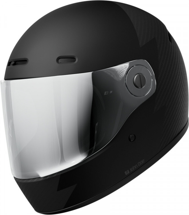 Мотошлем интеграл John Doe JD/One Signature Чёрный Матовый/Карбон JH2009-XS