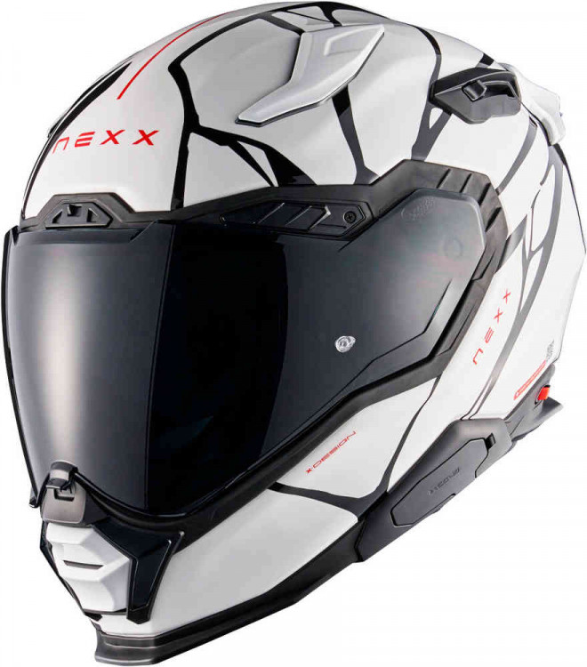 Мотошлем интеграл Nexx X.WST 3 B-Side Белый/Черный 01XS300477018XXS