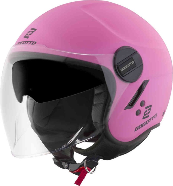 Мотошлем открытый Bogotto H595-1 SPN Матовый розовый BGT-05-MH-086-120-XS