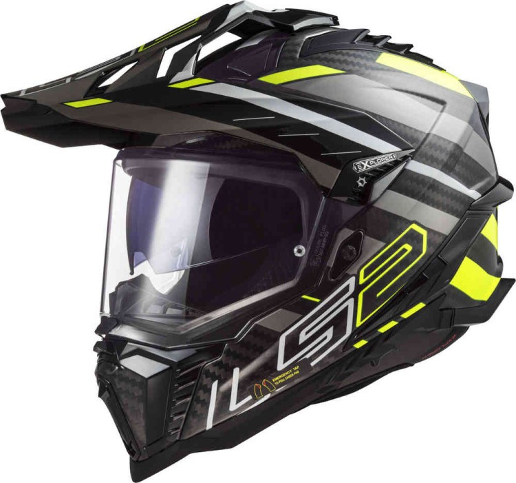 Мотошлем для мотокросса и эндуро LS2 MX701 Explorer Carbon Edge