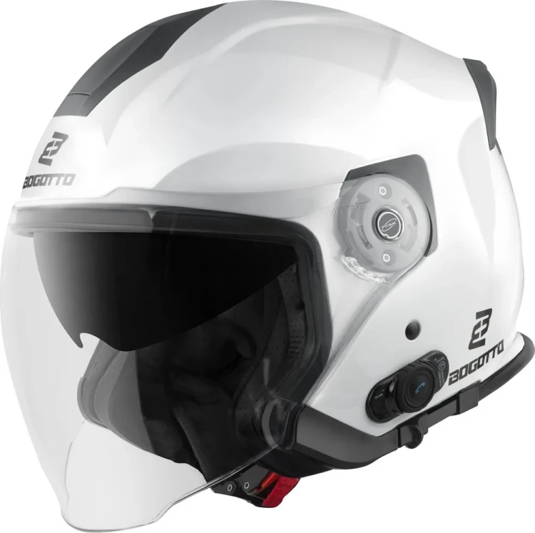 Мотошлем открытый Bogotto H586 BT Solid Bluetooth