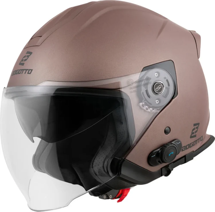 Мотошлем открытый Bogotto H586 BT Solid Bluetooth