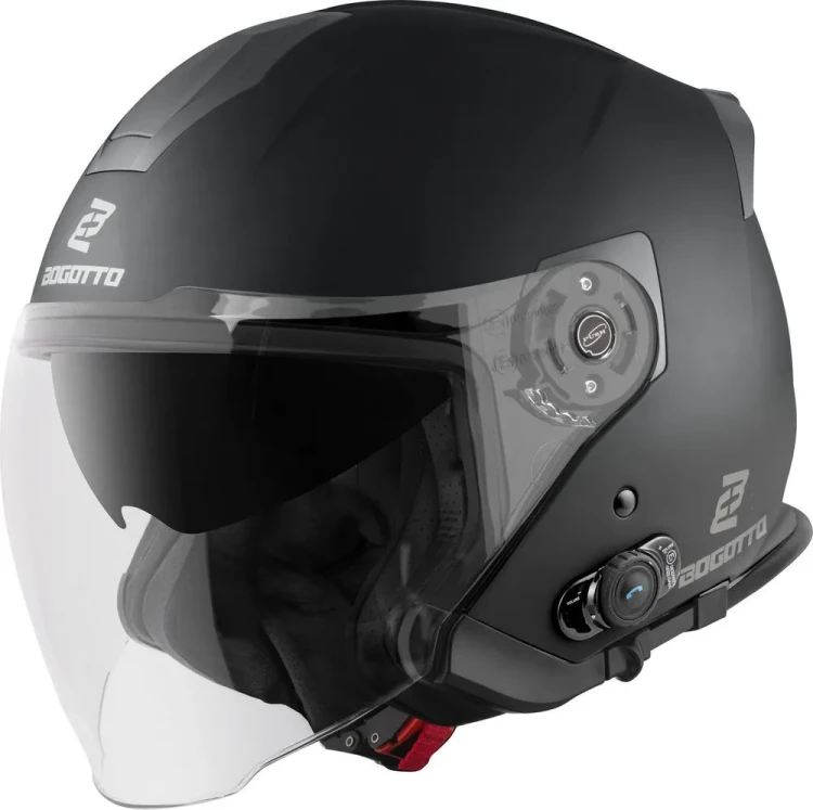 Мотошлем открытый Bogotto H586 BT Solid Bluetooth