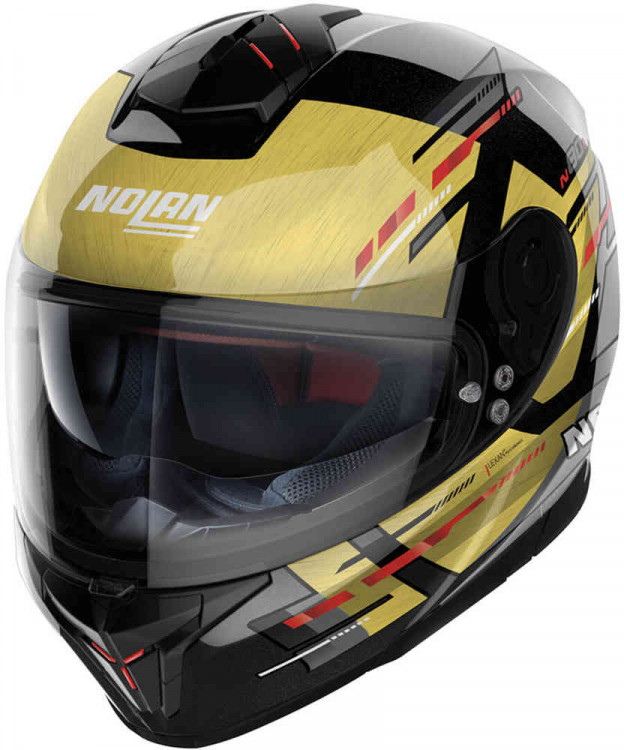 Мотошлем интеграл Nolan N80-8 Meteor N-Com Черный/Золотистый N880005880695