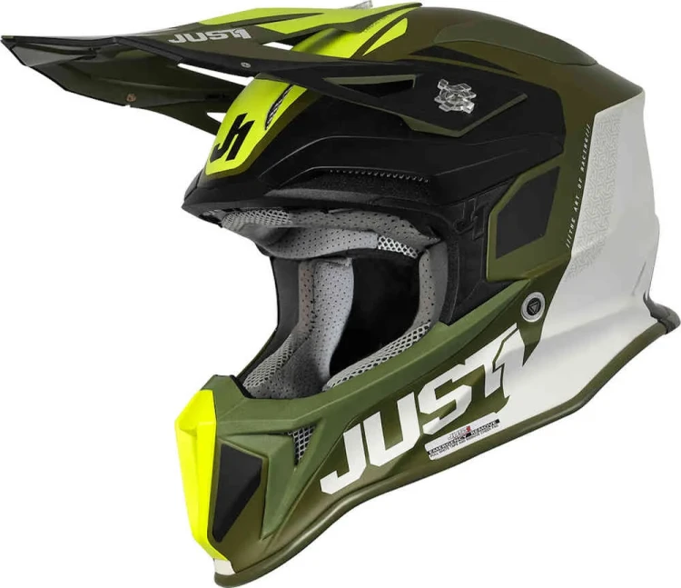 Мотошлем для мотокросса и эндуро Just1 J18 Pulsar Army Limited Edition MIPS