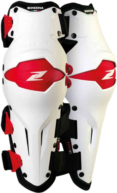 Мотозащита Zandona X-Bandit Белый/Красный  3262WERDUNBK