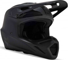 Мотошлем для мотокросса и эндуро FOX V3 Solid MIPS Черный матовый 2099900275876