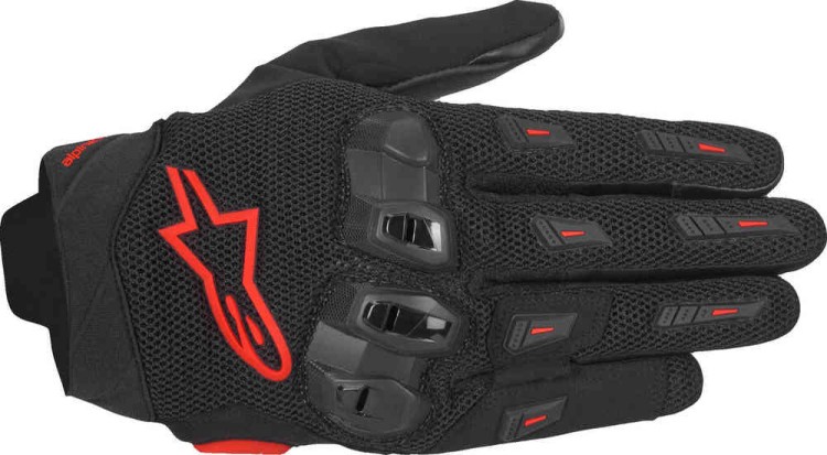 Мотоперчатки для города, спорта и туринга Alpinestars Sp X 5 Air чёрный/неоново-красный 3560725-1030-S
