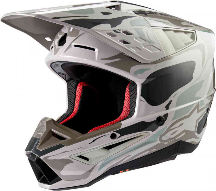 Мотошлем для мотокросса и эндуро Alpinestars S-M5 Mineral 2024 Серый 8306523-9066-S