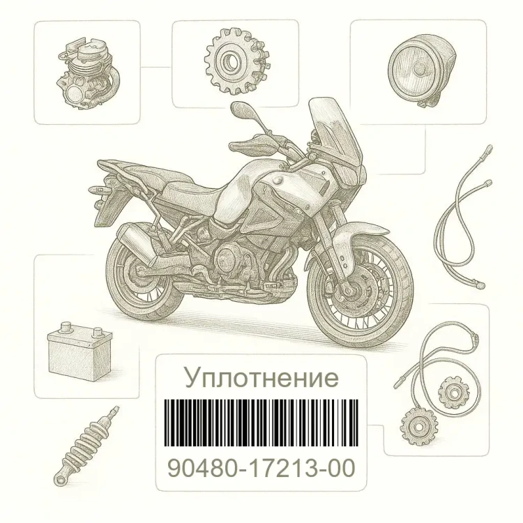 90480-17213-00 Уплотнение, Yamaha Номер детали 90480-17213-00, 904801721300, 90480-17213, 9048017213, 90480 17213