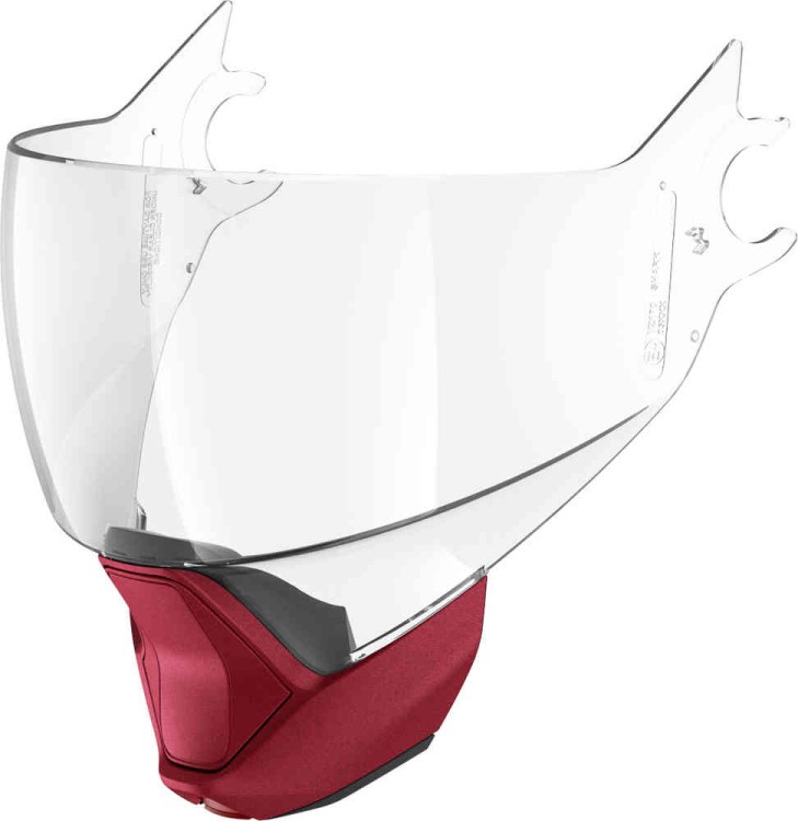 Shark Evojet Visor Прозрачный/красный матовый VZ17016P-RMA-TU