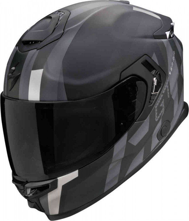 Мотошлем интеграл Scorpion EXO-GT SP Air Touradven Черный матовый/Серебристый 150-467-159-06