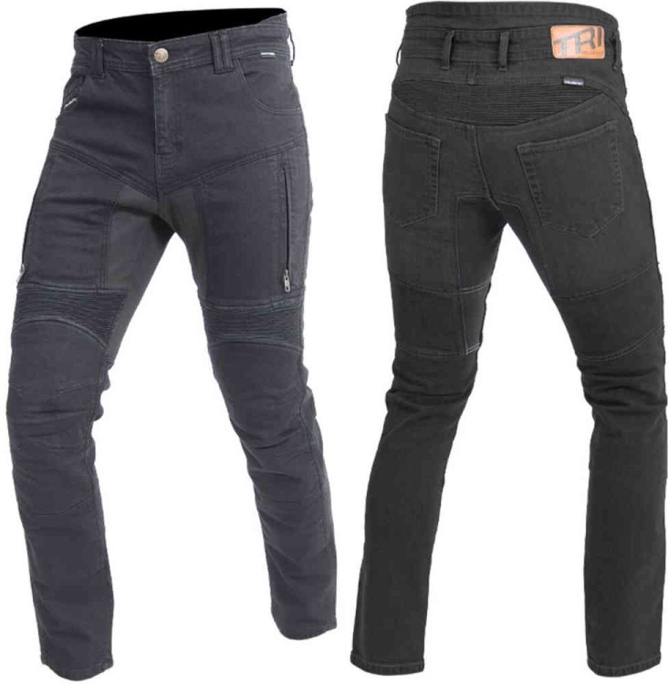 Мотоштаны текстильные мужские Trilobite Parado Black Skinny