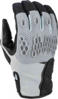 Мотоперчатки для города, спорта и туринга Klim Baja S4 2025 perforated Mesh Leather/Textile Enduro Motorcycle Gloves Серый/Черный 4063-001-120-615