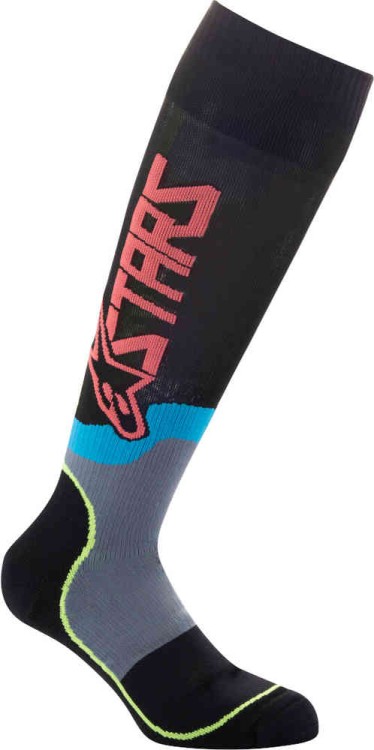 термобелье - носки Alpinestars MX Plus-2 Черный/Желтый 4701920-1534-S