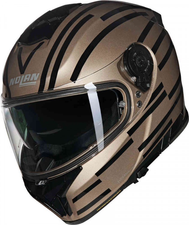Мотошлем интеграл Nolan N80-8 Veloce N-Com Черный/Песочный N880008203489
