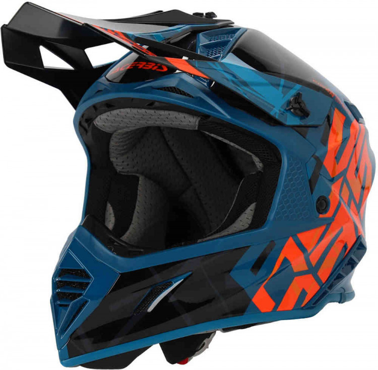 Мотошлем для мотокросса и эндуро Acerbis X-Track 2024 Зеленый/Черный 0025032.325.061