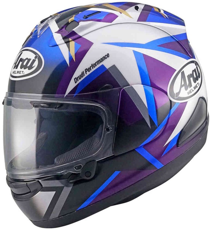 Мотошлем интеграл Arai RX-7V Evo MVK Stars