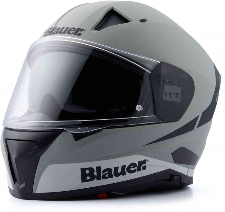 Мотошлем интеграл Blauer Naca NF01A Матовый серый