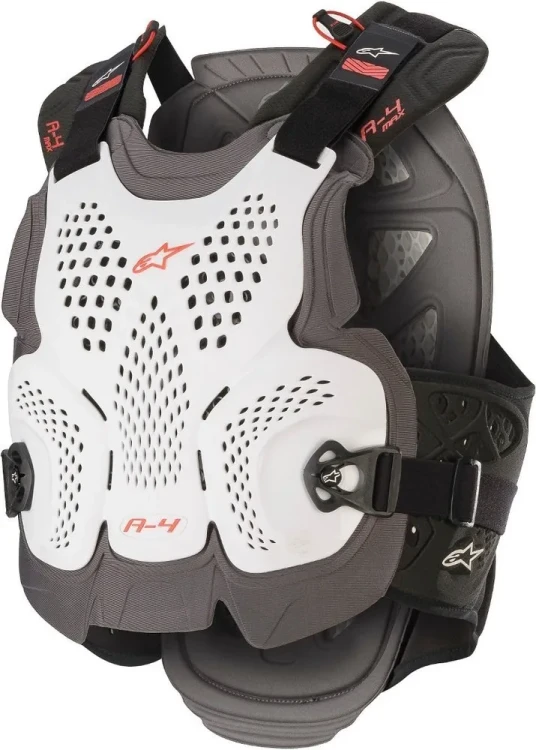 Мотозащита Alpinestars A-4 Max Белый/Красный 6701520-2043-XL-2XL