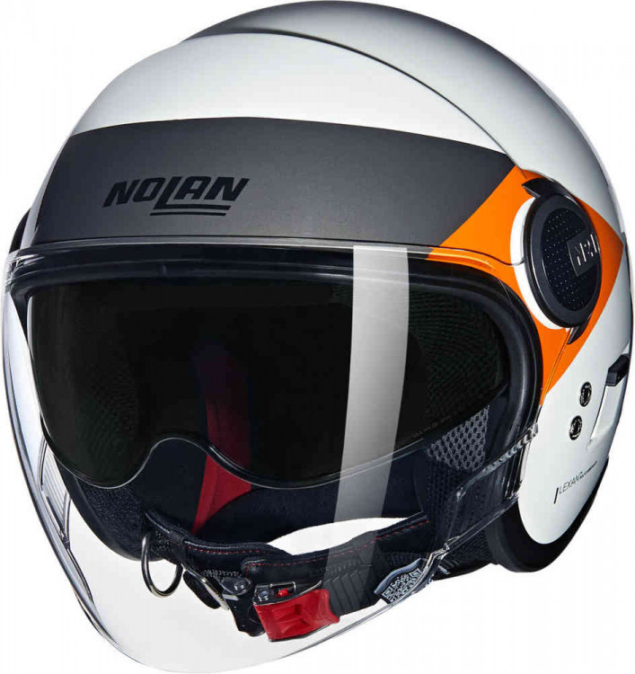 Мотошлем открытый Nolan N21 Visor 06 Onirico Белый/Черный/Оранжевый N2Y0008183467