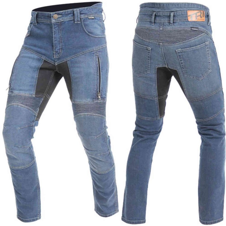 Мотоштаны текстильные мужские Trilobite Parado Blue Skinny