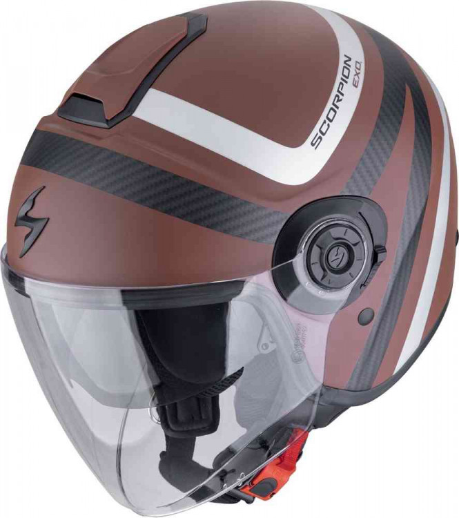 Мотошлем открытый Scorpion EXO-City II Riva Матовый коричневый 183-488-356-02