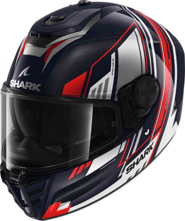 Мотошлем интеграл Shark Spartan RS Byrhon Синий/Красный/Белый HE8110E-BWU-M
