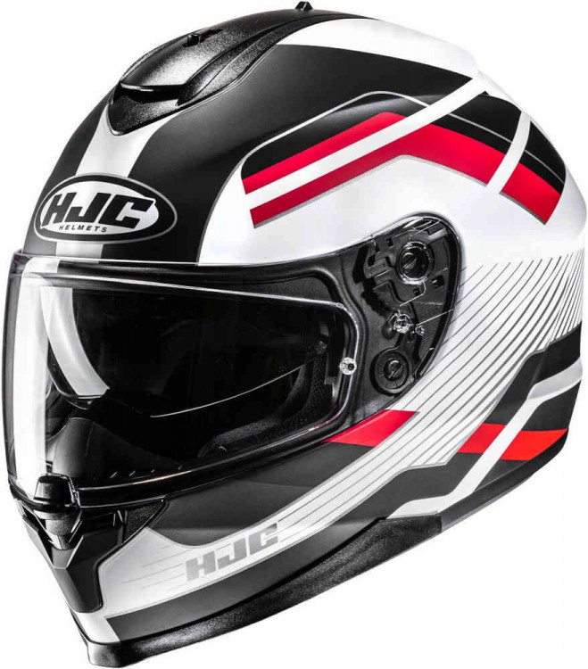 Мотошлем интеграл HJC C70N Belis Черный/Белый/Красный 18477106