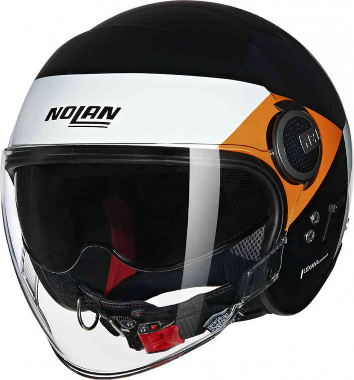Мотошлем открытый Nolan N21 Visor 06 Onirico Черный/Белый/Оранжевый N2Y0008183457