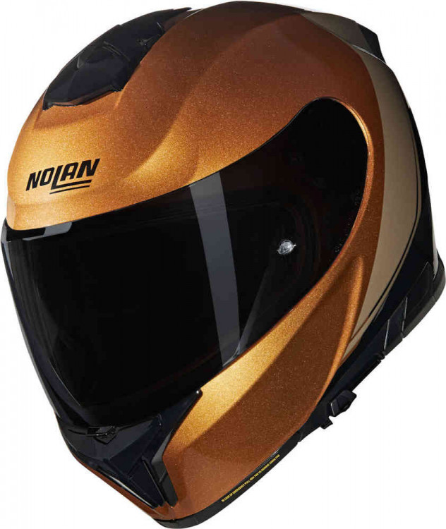 Мотошлем интеграл Nolan N80-8 Verniciatura Speciale N-Com черный/охра N880007303419