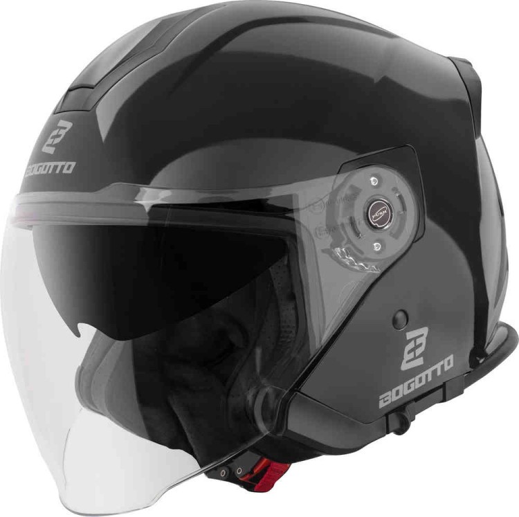 Мотошлем открытый Bogotto H586 Solid Черный BGT-05-MH-088-10-XS