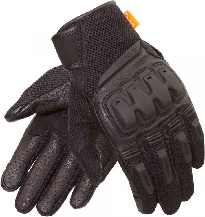 Мотоперчатки для города, спорта и туринга Merlin Jura Air D3O  MLG046-BLK-SML