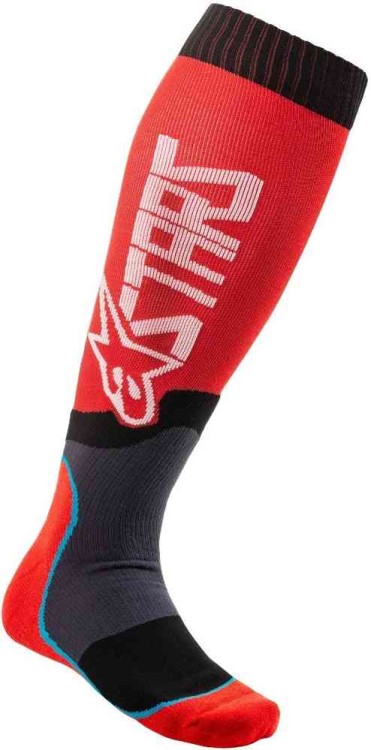 термобелье - носки Alpinestars MX Plus-2 Красный/Черный 4701920-32-S