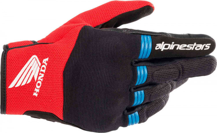 Мотоперчатки для города, спорта и туринга Alpinestars Honda Copper Черный/Красный/Синий 3568321-1317-L
